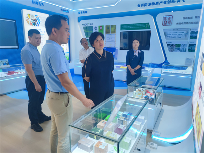 图为调研组在防城港国际医学开放试验区调研