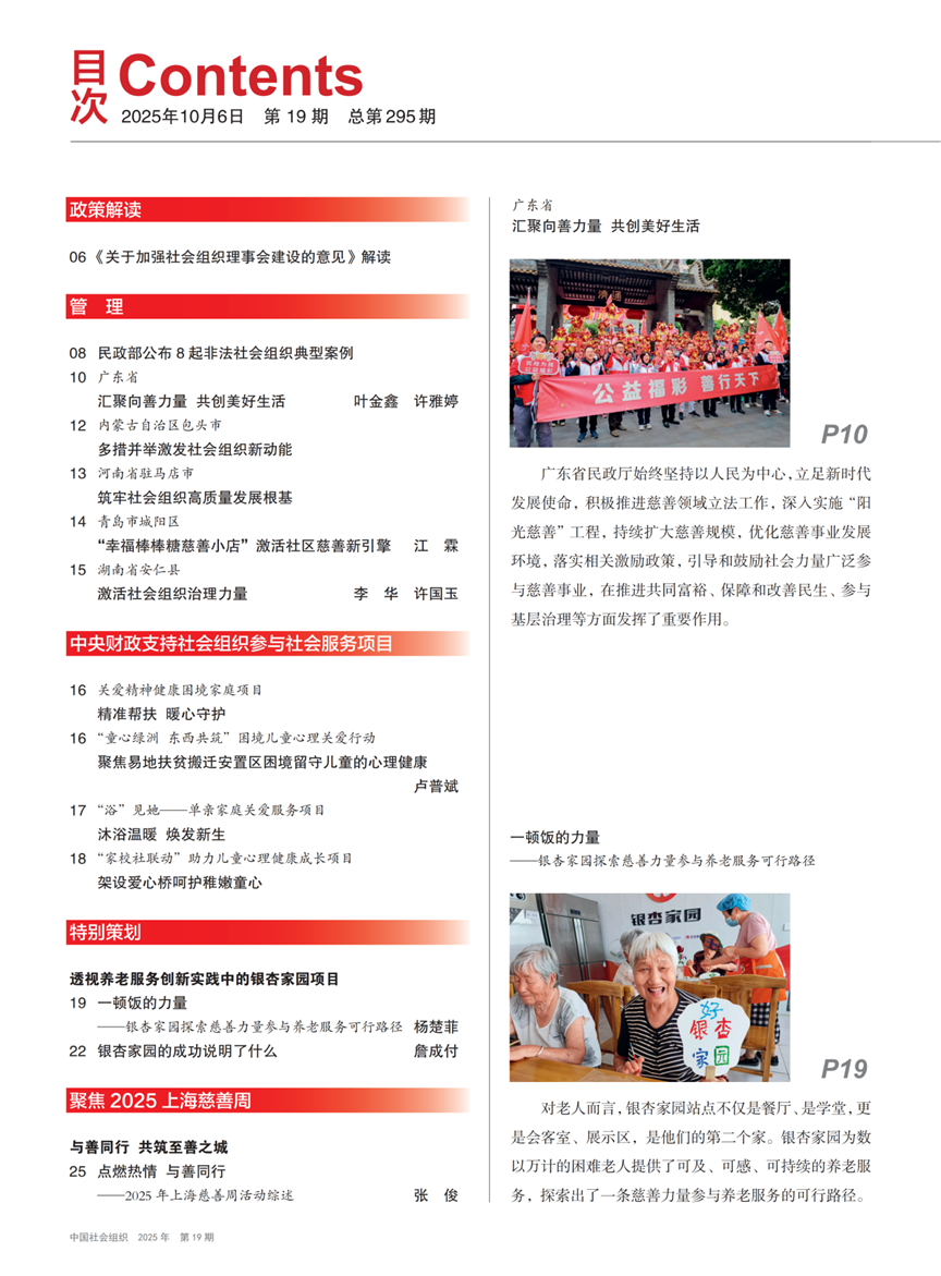 图为中国社会组织目录