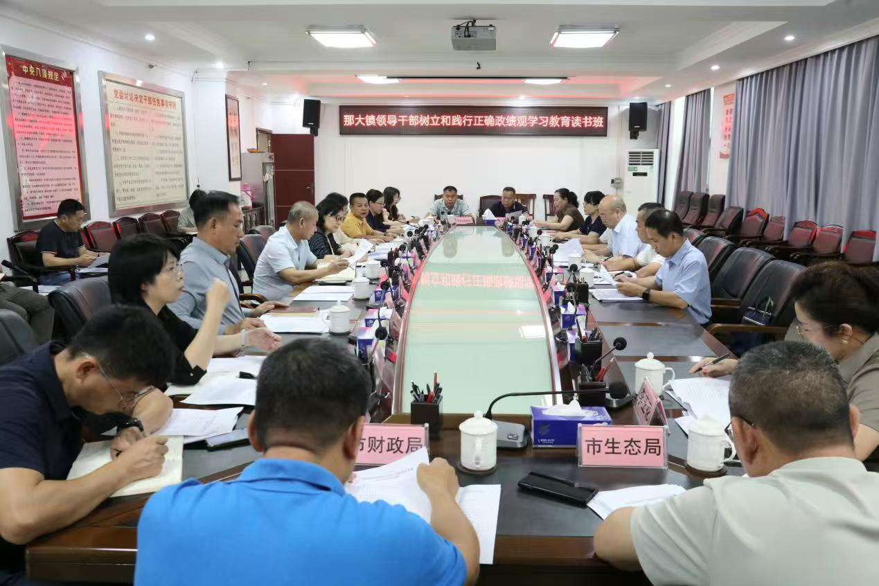 图为调研组在儋州市那大镇政府召开座谈会